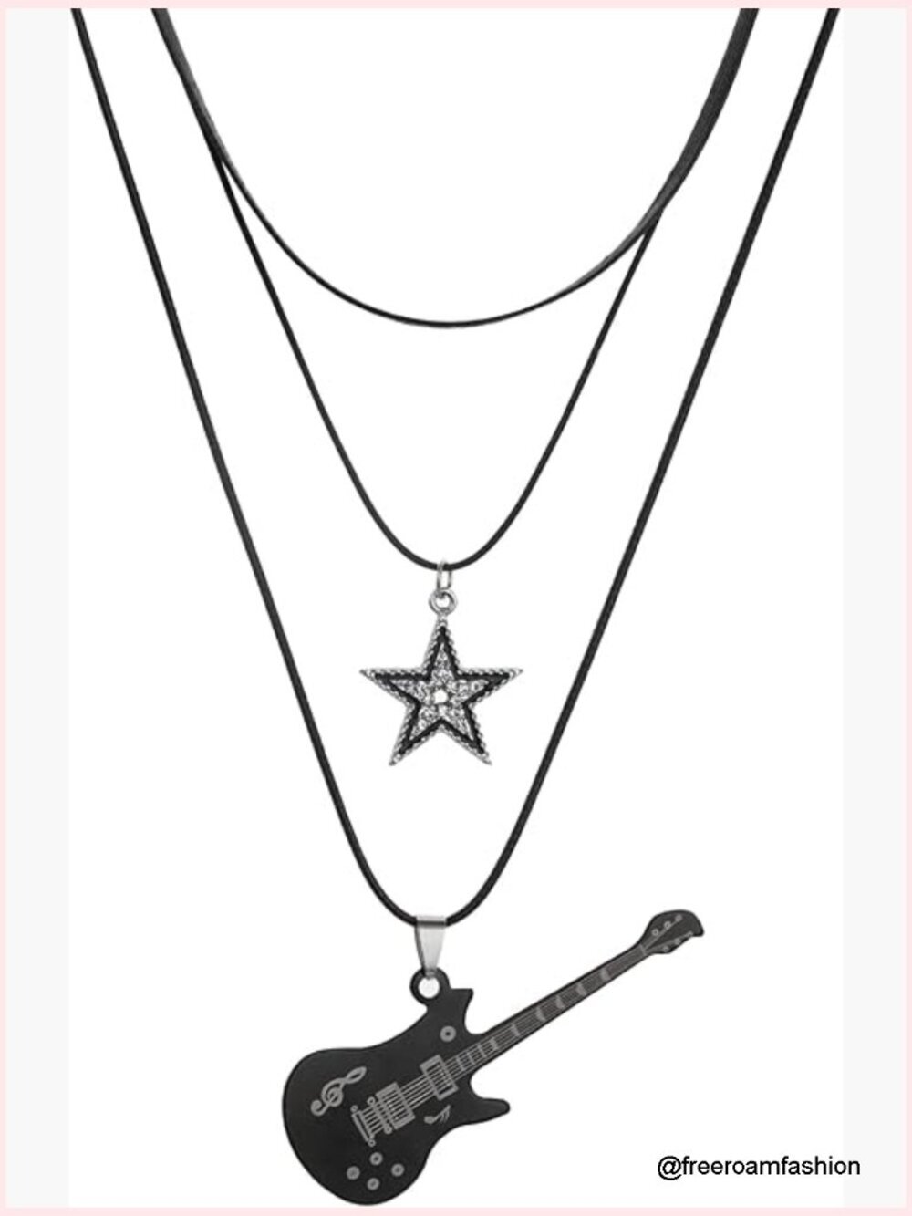 Punk Star Choker Layered Star Necklace for Women Men